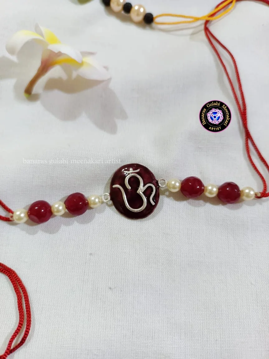 Gulabi Meenakari Rakhi